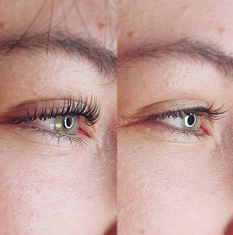 Classic lashes close-up